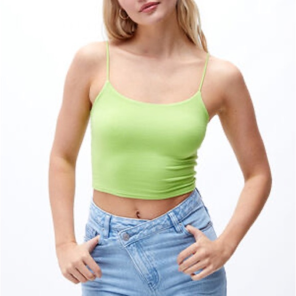 Pacsun Bright green tank